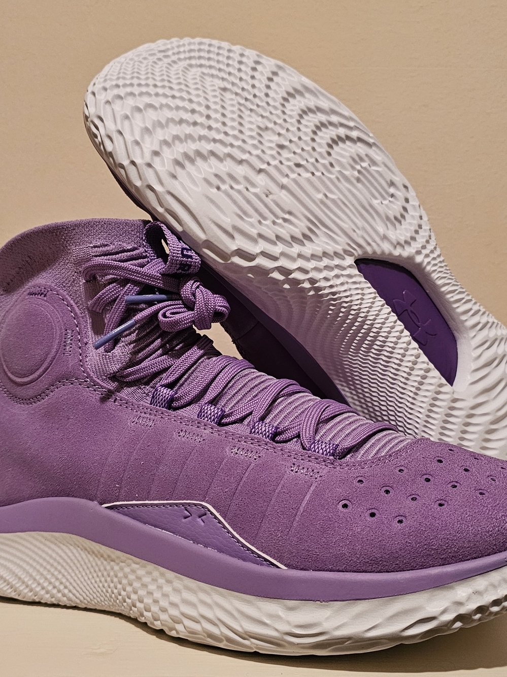 Armour Curry 4 Flotro Vivid Lilac Shoes Men Sz 15  Rare 3024861-500 NWOB